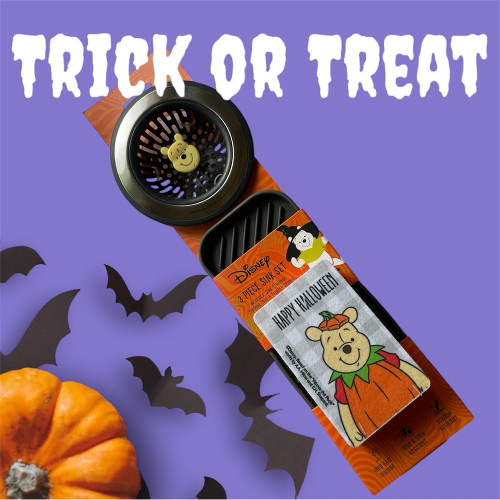 Disney Winnie The Pooh 3 piece Halloween Sink Set Halloween kitchen Decor